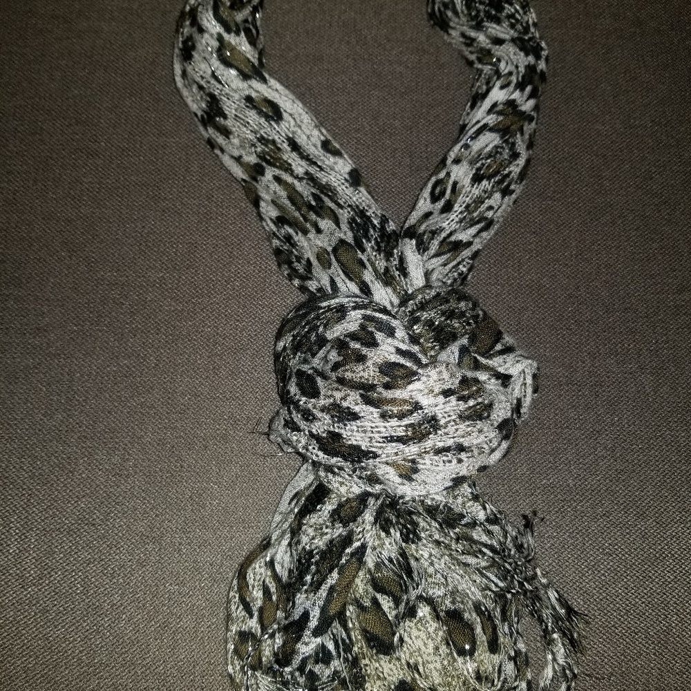 Animal print scarf